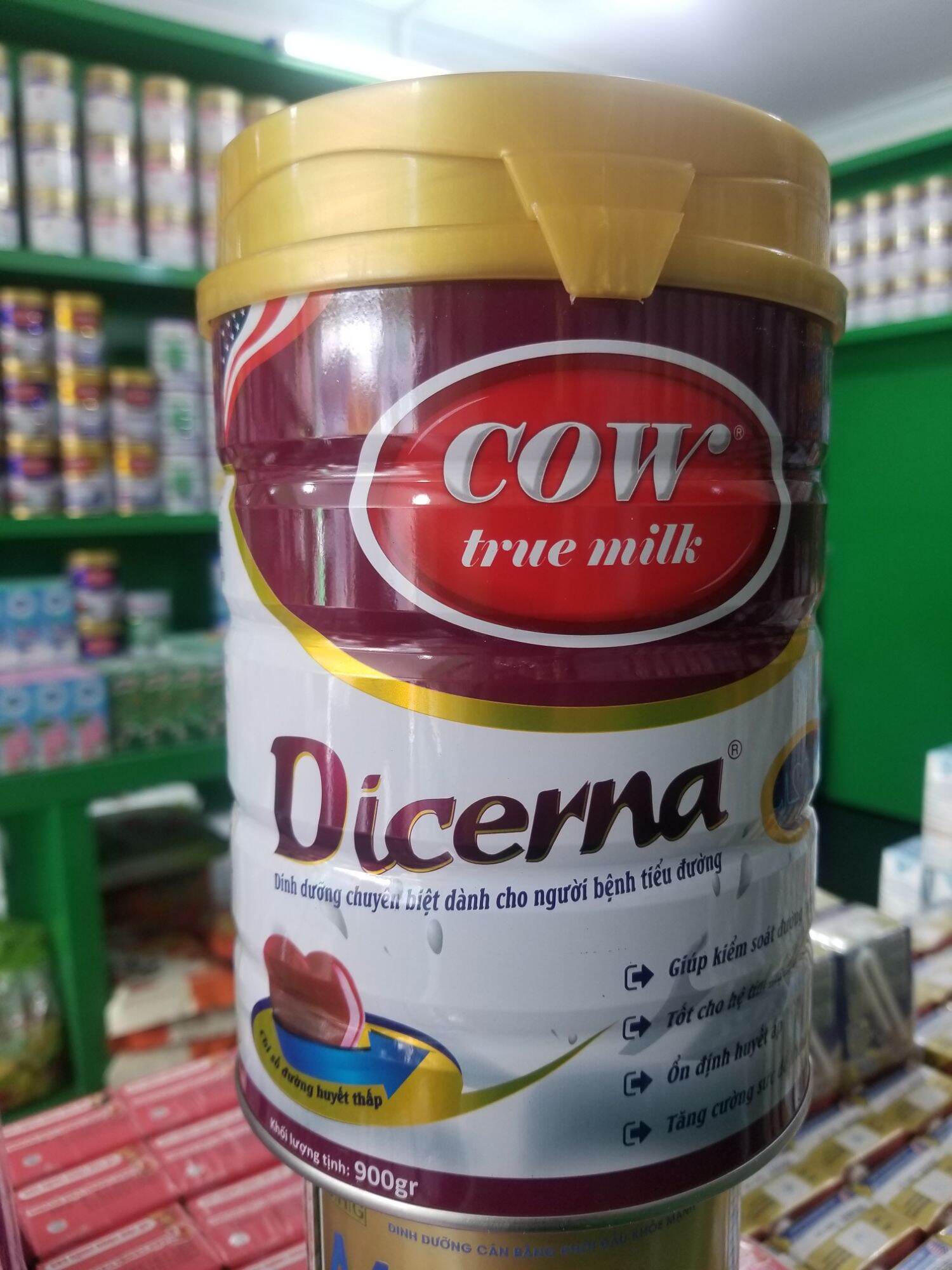 Sữa Cow Truemilk Dicerna 900g cho người tiểu đường