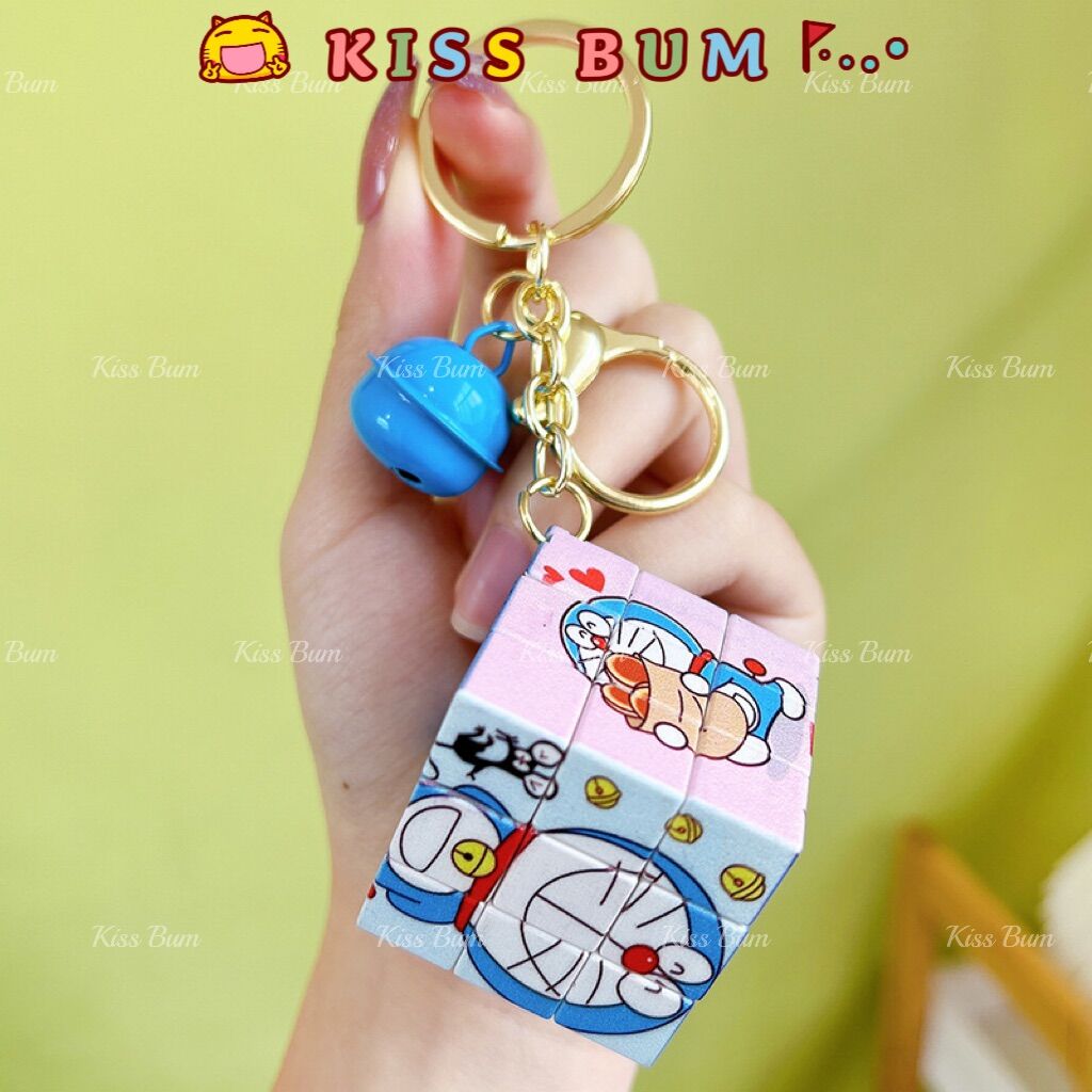 Móc khóa rubik Doremon Hello Kitty