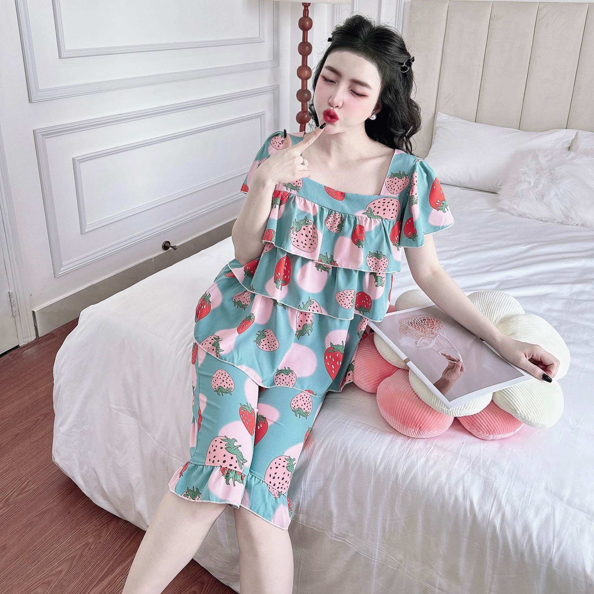 Đồ bộ bigsize 50-100kg lụa nhật cao cấp - chất mát, form bigsize, hot trend