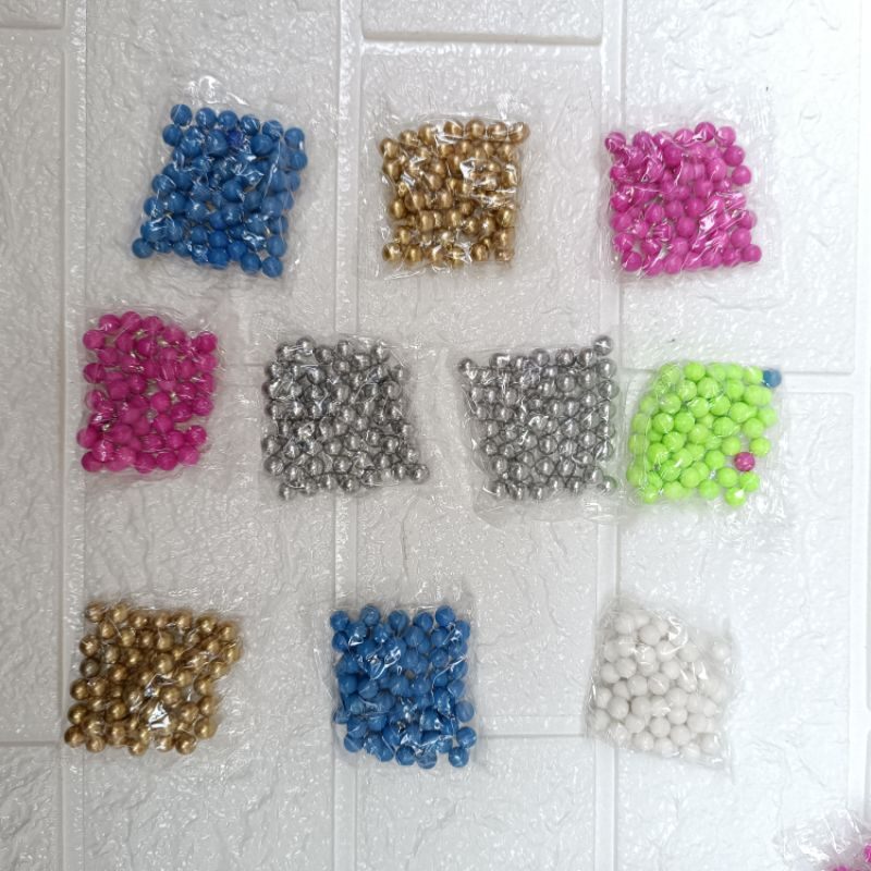 Bi nhựa tròn 6mm (1 bịch)