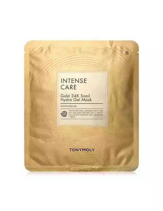 Mặt Nạ Miếng Chống Lão Hóa Ốc Sên Vàng 24K Tonymoly Intense Care Gold 24K Snail Hydro Gel Mask