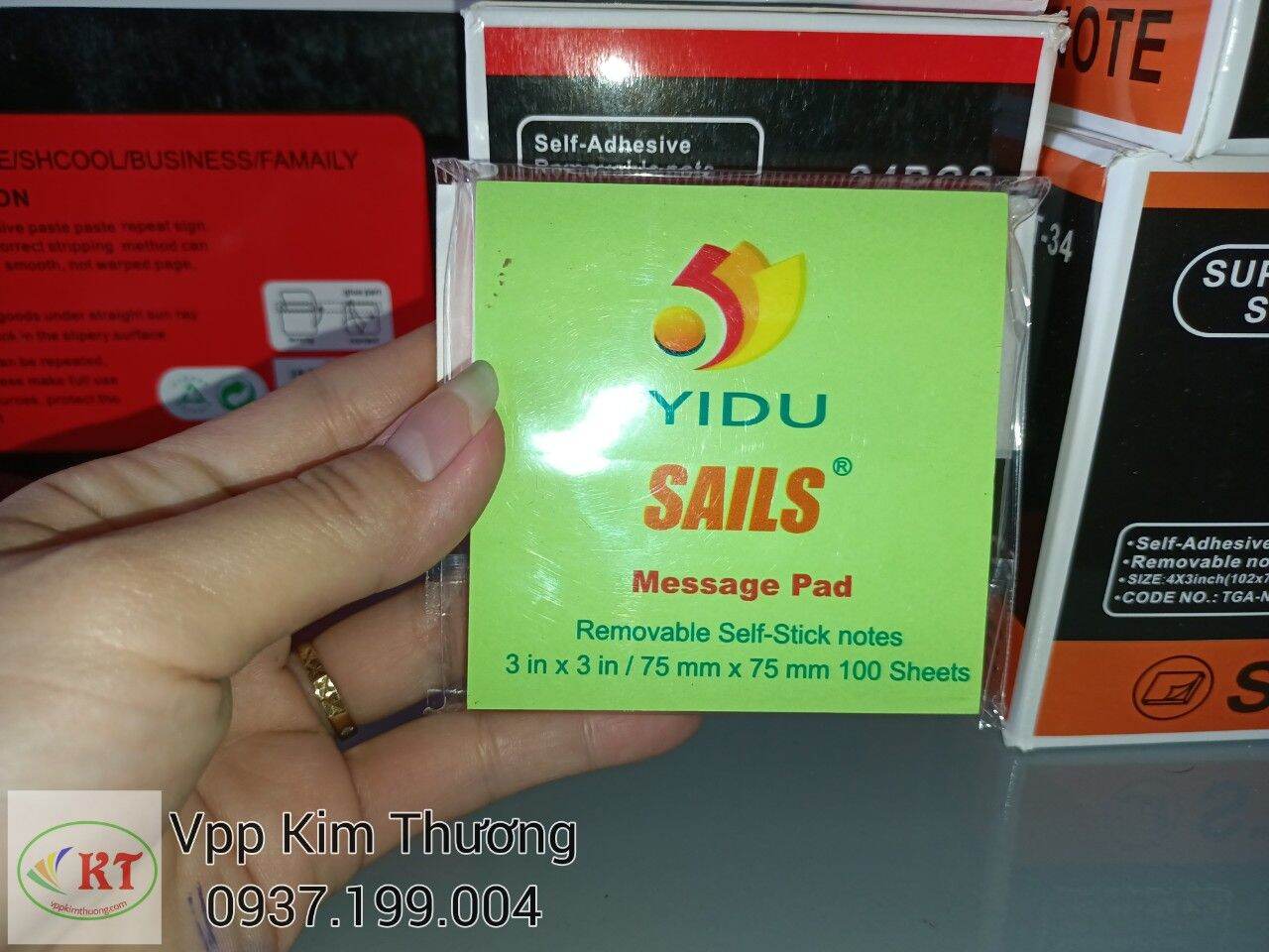 Note ghi chú dạ quang 4 lớp inch