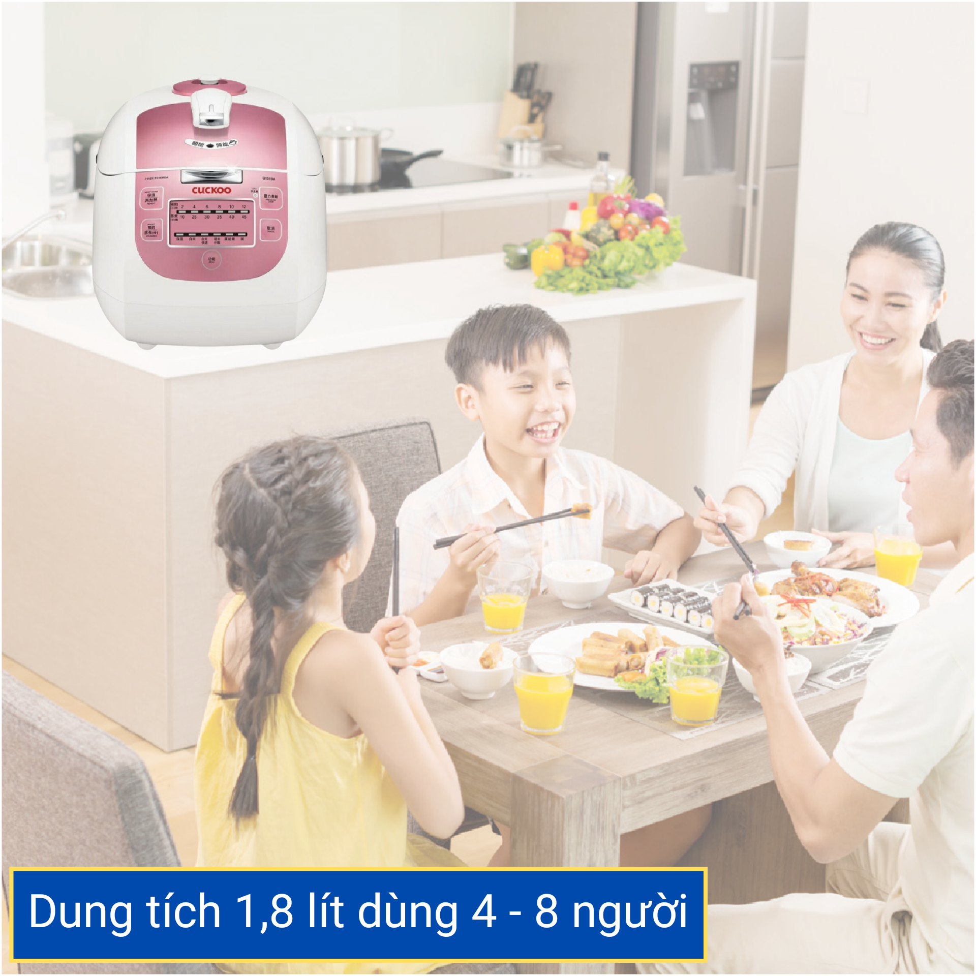 [HCM][Trả góp 0%]Nồi cơm Áp suất Điện tử CUCKOO CRP-G1015M 1.8L (MADE IN KOREA)