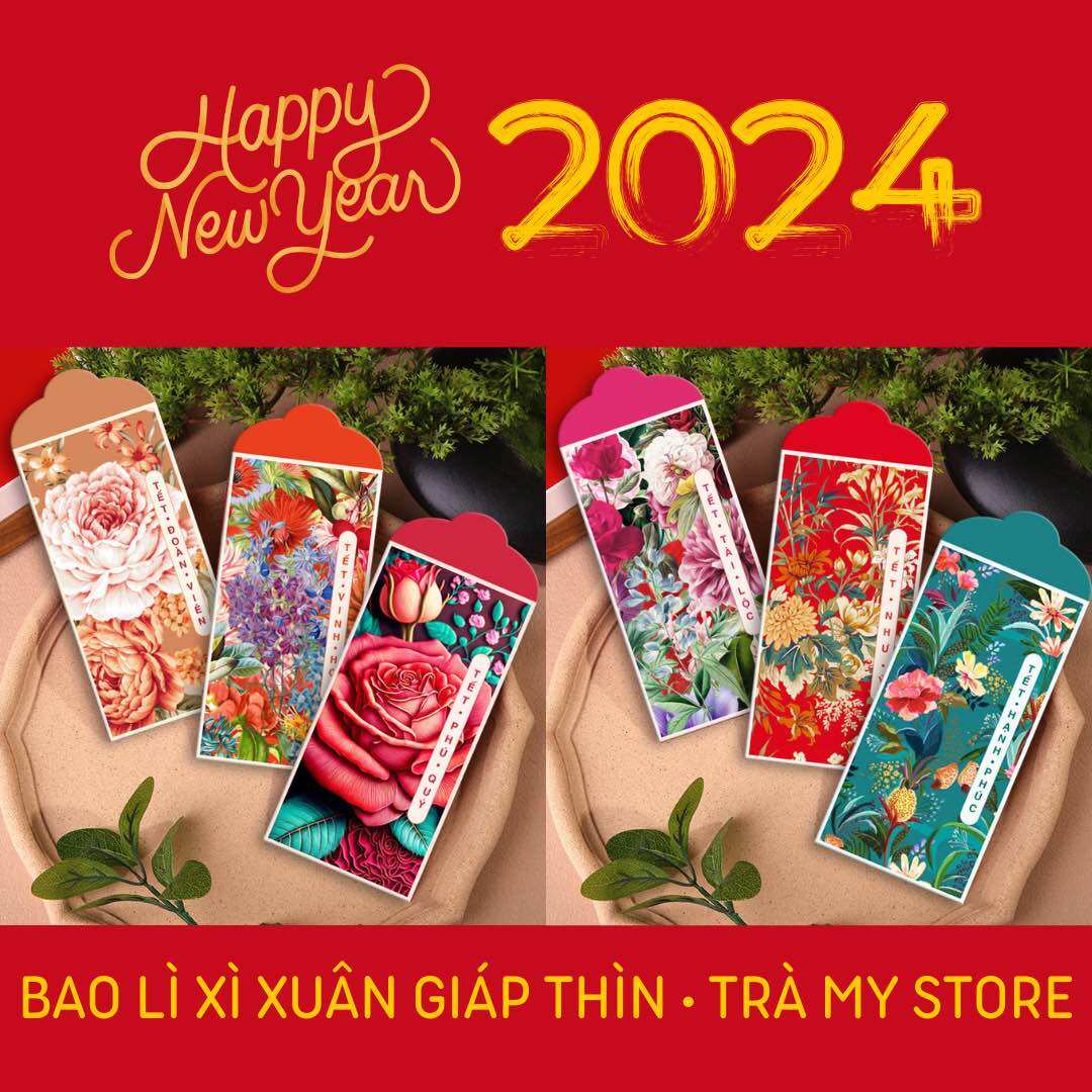 Set 20 Bao Lì Xì Tết 2024 nhiều mẫu