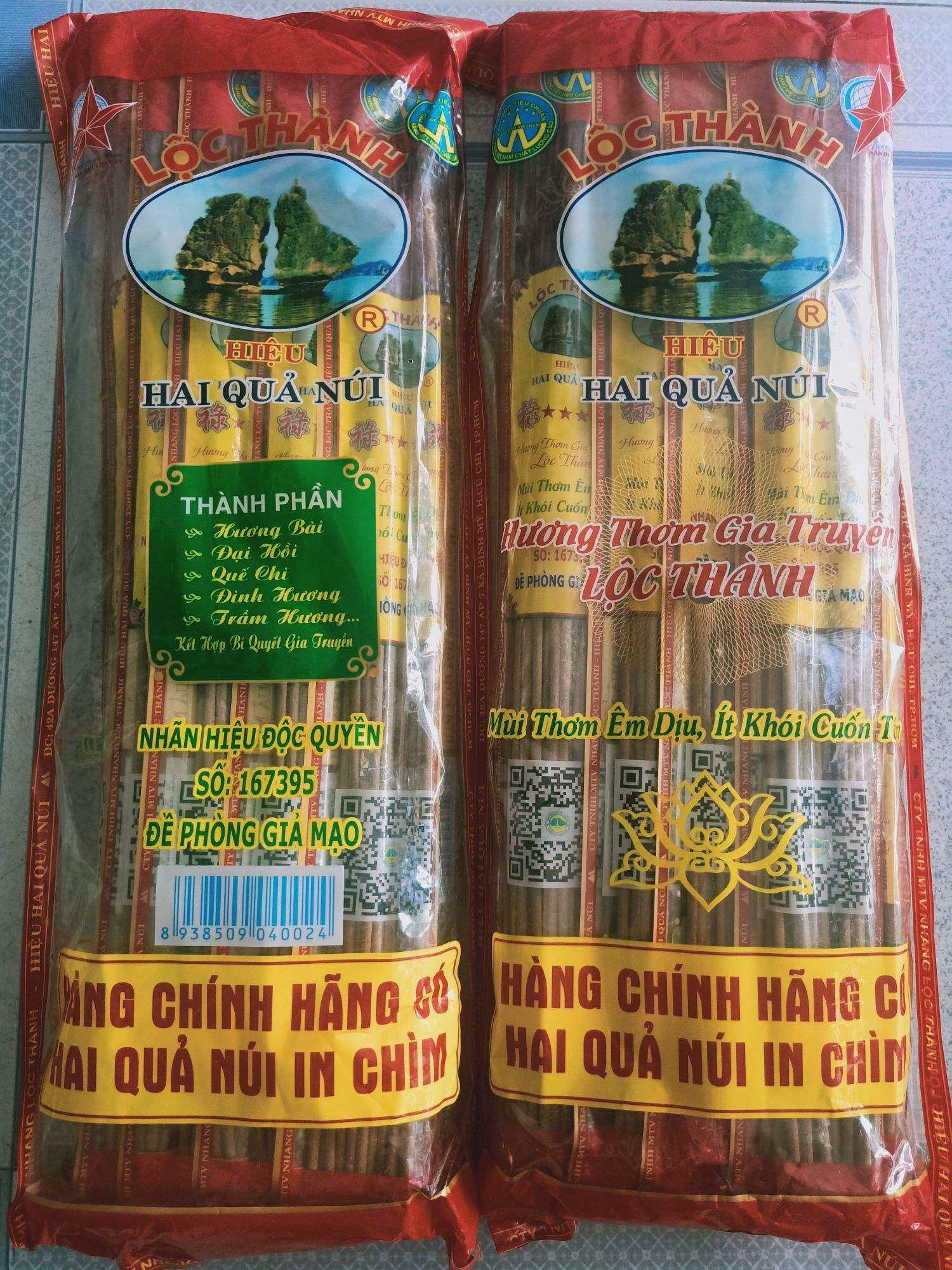 [10tép] Nhang Hai Quả Núi Lộc Thành