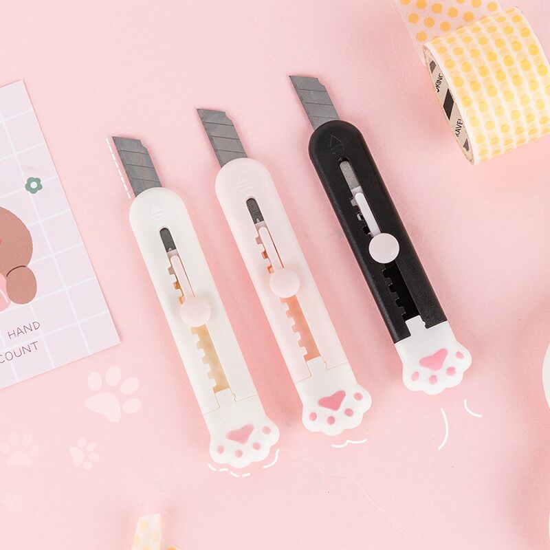 Dao rọc giấy mini măng cụt chân mèo cute