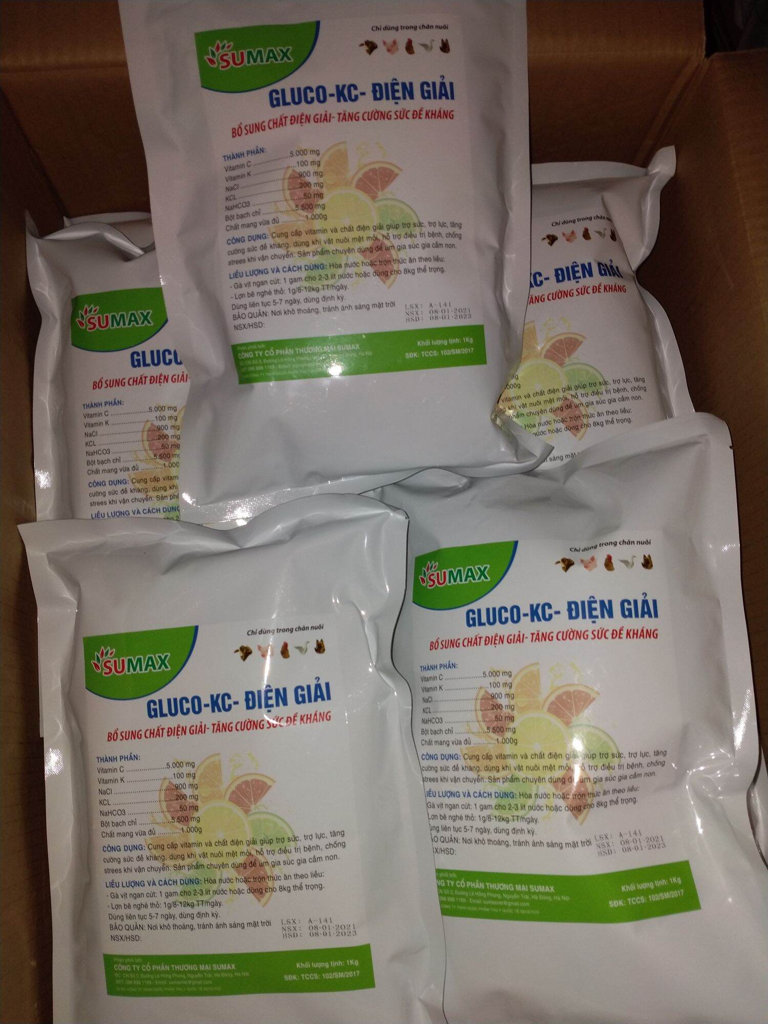 điện giải gluco kc 1kg /gói