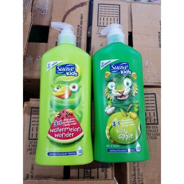 Sữa tắm 3in1 suave kids 532ml mỹ
