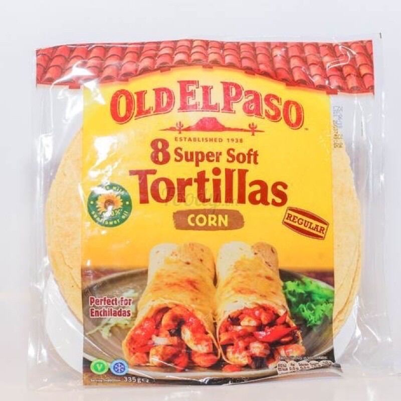 Vỏ bánh nướng corn tortilla hiệu old el paso tequito 335g