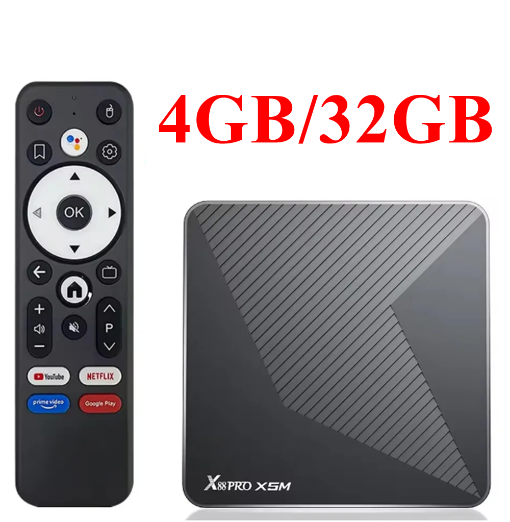 Hộp Giải Mã Truyền Hình X88 PRO X5M 4K Media Player Android 14 Amlogic S905X5M Quad Core 2GB/4GB RAM