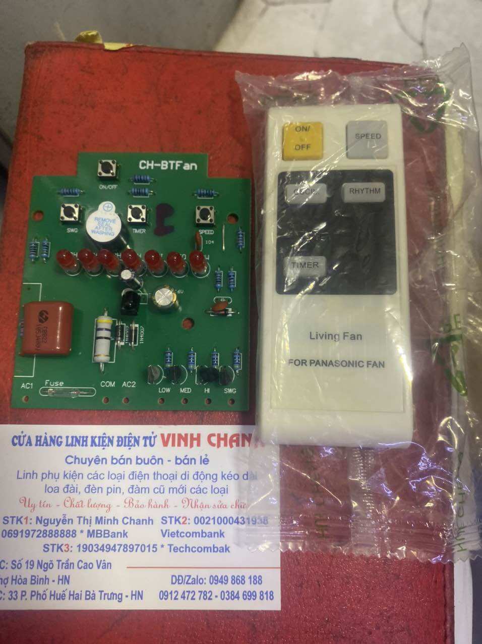 Bộ mạch chinghai vào khiển pana