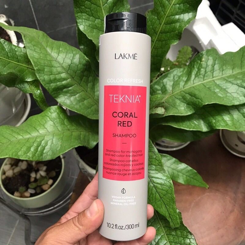 DẦU GỘI DƯỠNG MÀU CHO TÓC NHUỘM MÀU ĐỎ LAKME CORAL RED