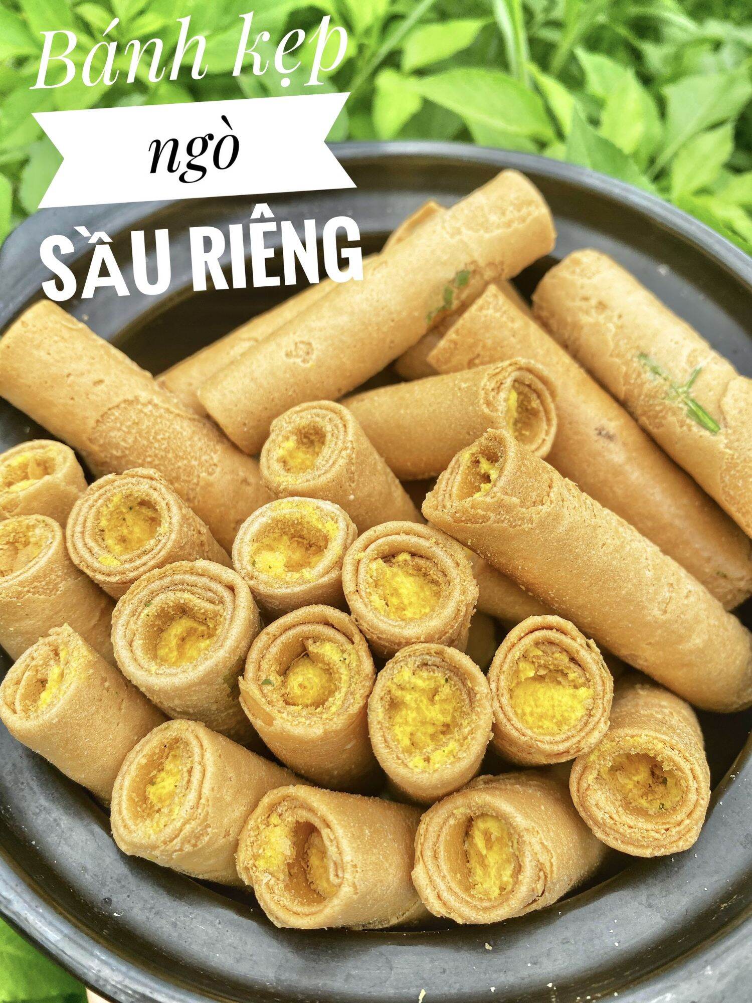 Bánh ống ngò nhân kem vani 1kg