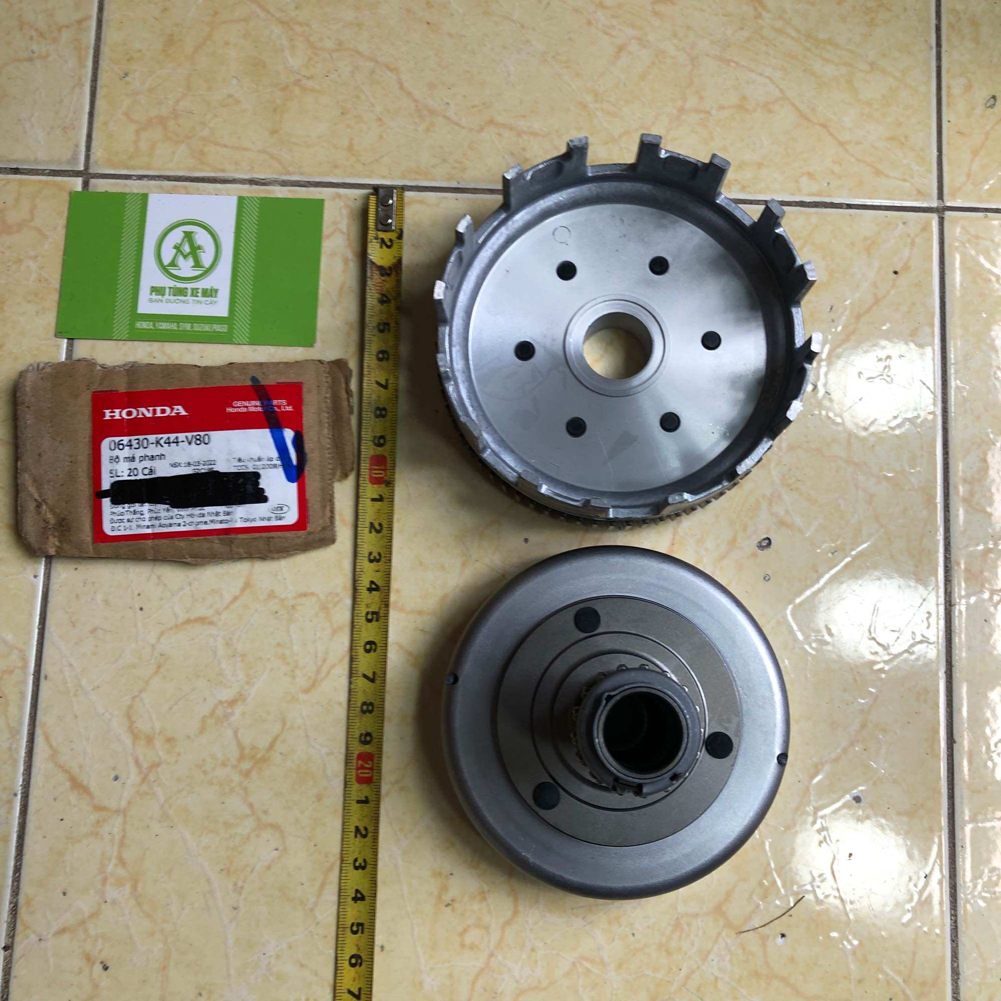 Bộ nhông hú xe máy Wave S110/ RSX 110/ Wa A lớn ( loại 4 lá ) cao cấp