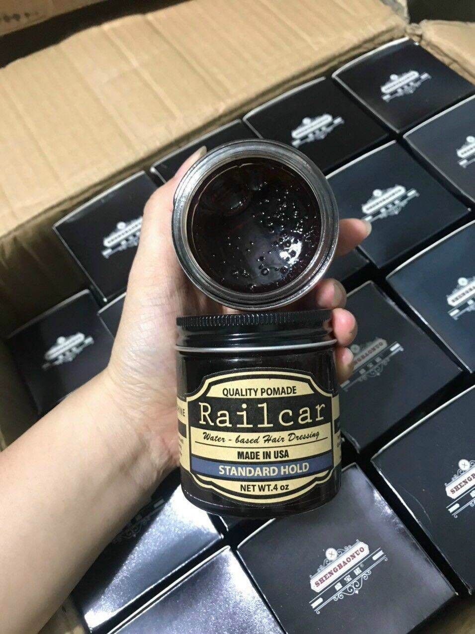 sáp vuốt tóc nam railcar pomade 100ml