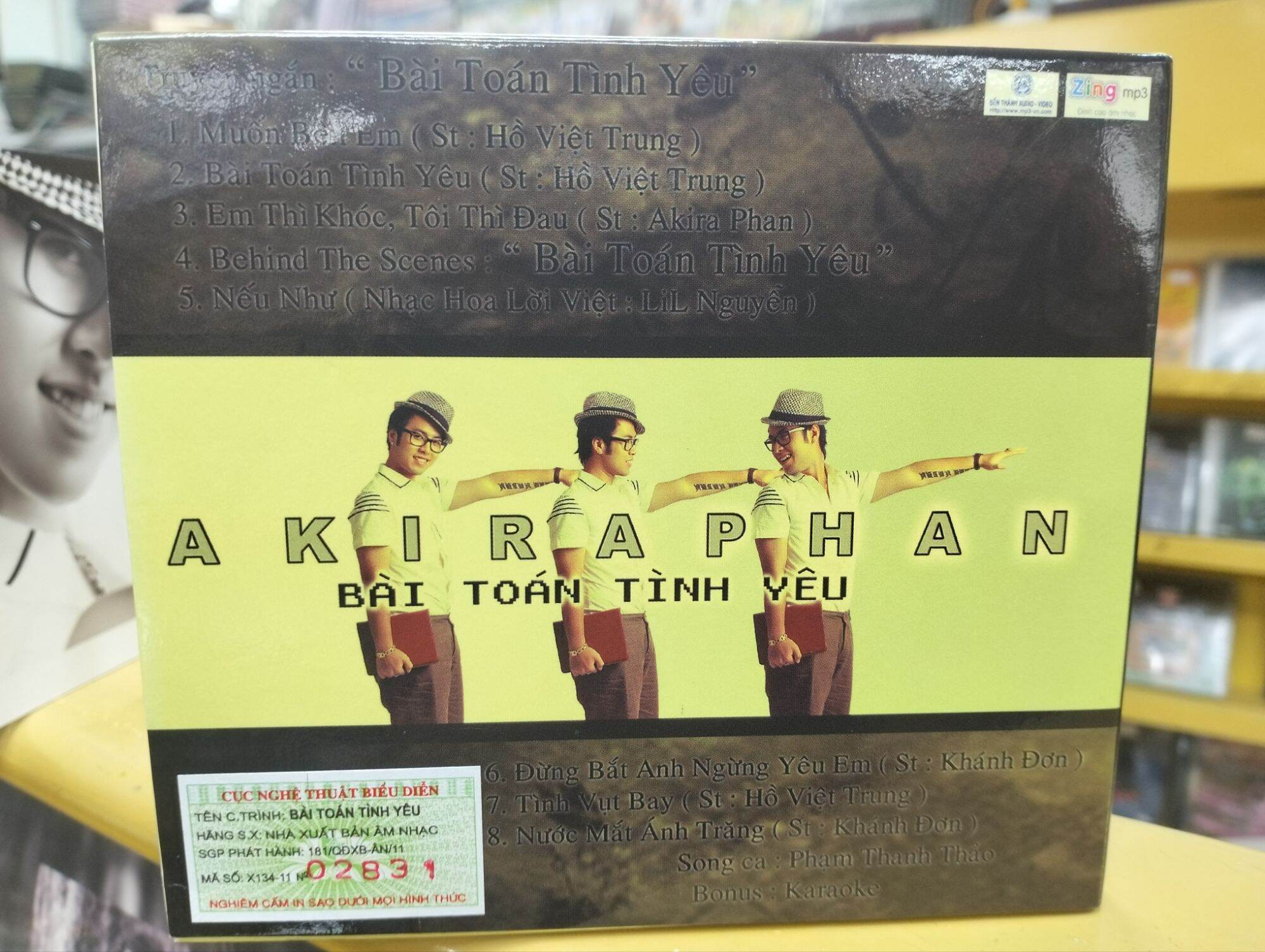 CD & DVD Akira Phan vol 3 - Bài toán tình yêu