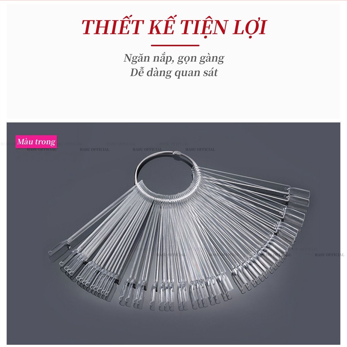 Móng que vuông học nail - móng que tập sơn - dũa form