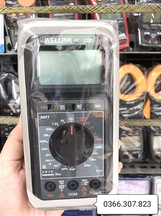Wellink hl-1220 đồng hồ đo điện vạn năng hiện số