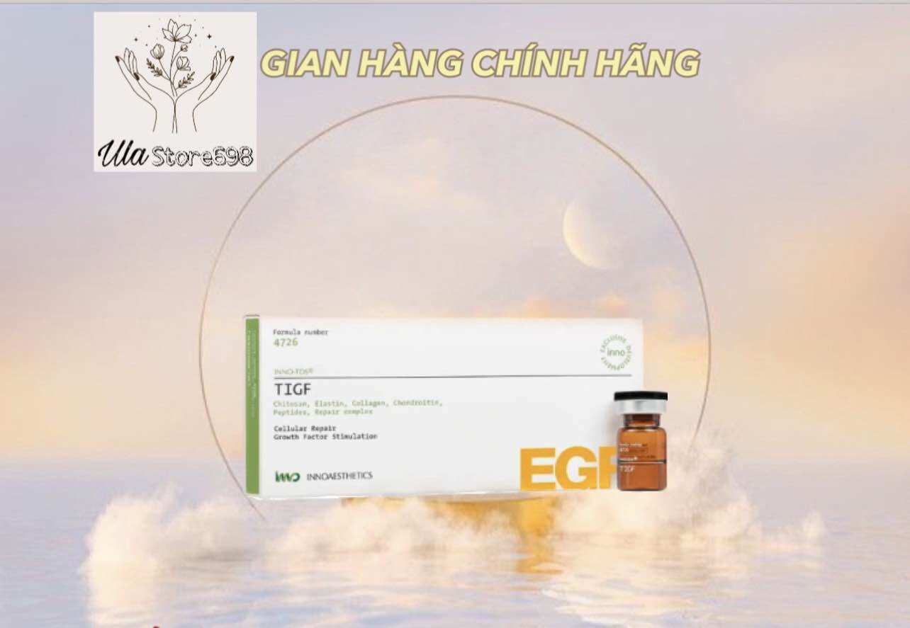Tinh chất inno-tigf egf giúp kích thích tăng trưởng tbao mô liên kết cho da sẹo rỗ