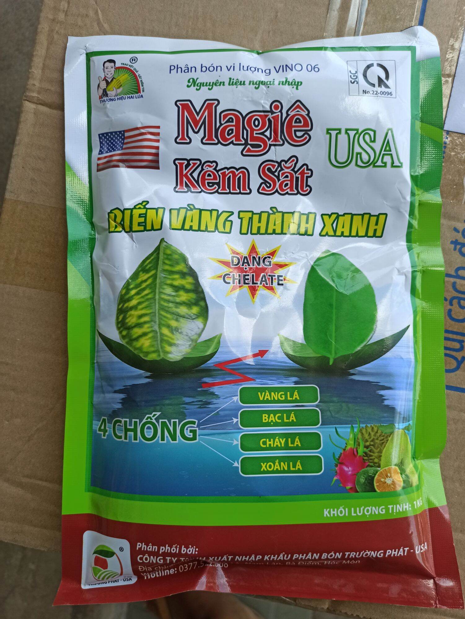 Thuốc trừ vàng lá gân xanh mai vàng