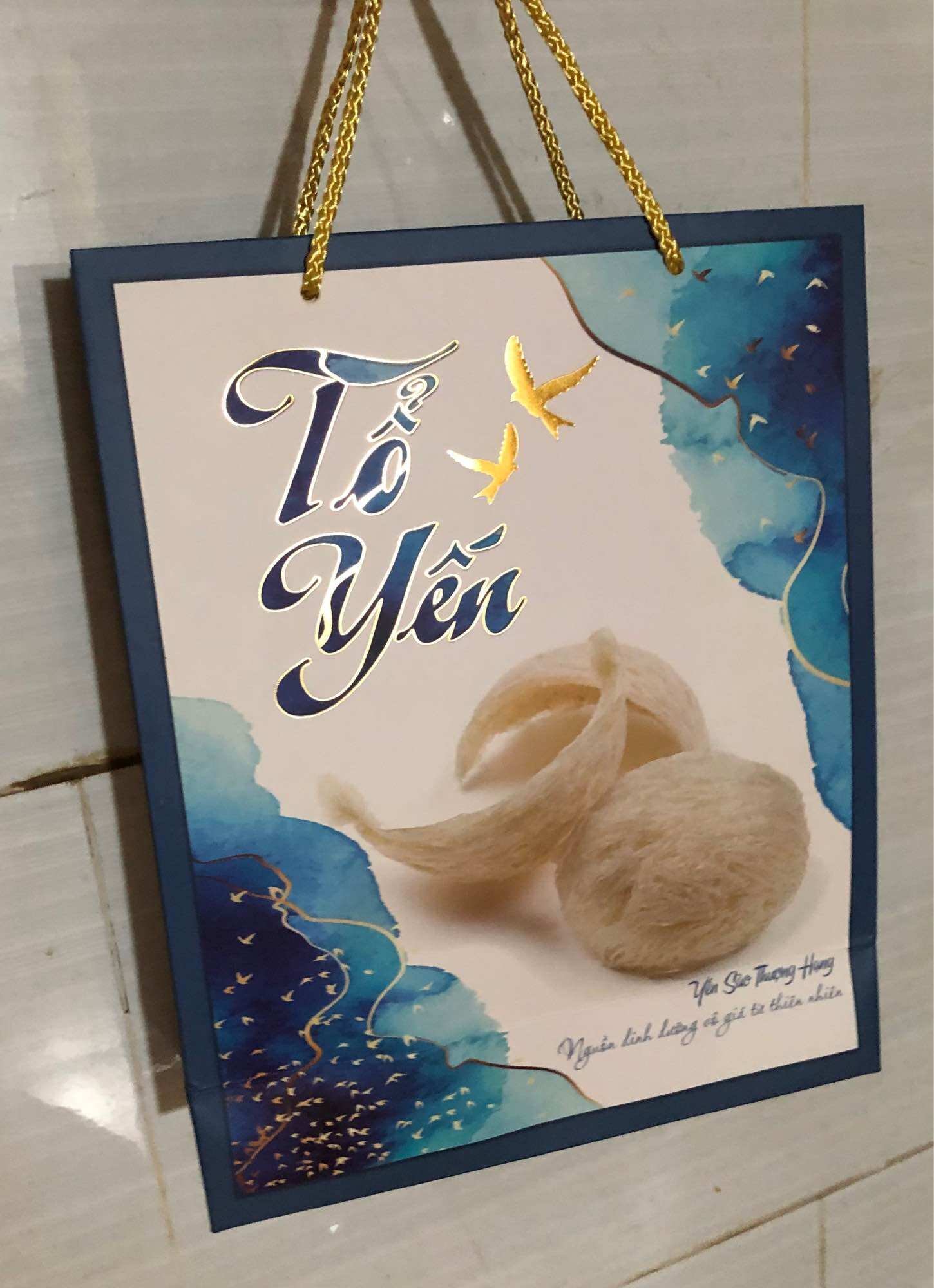 TÚI GIẤY SIZE ĐỨNG ĐỰNG YẾN SÀO CAO CẤP 100GR