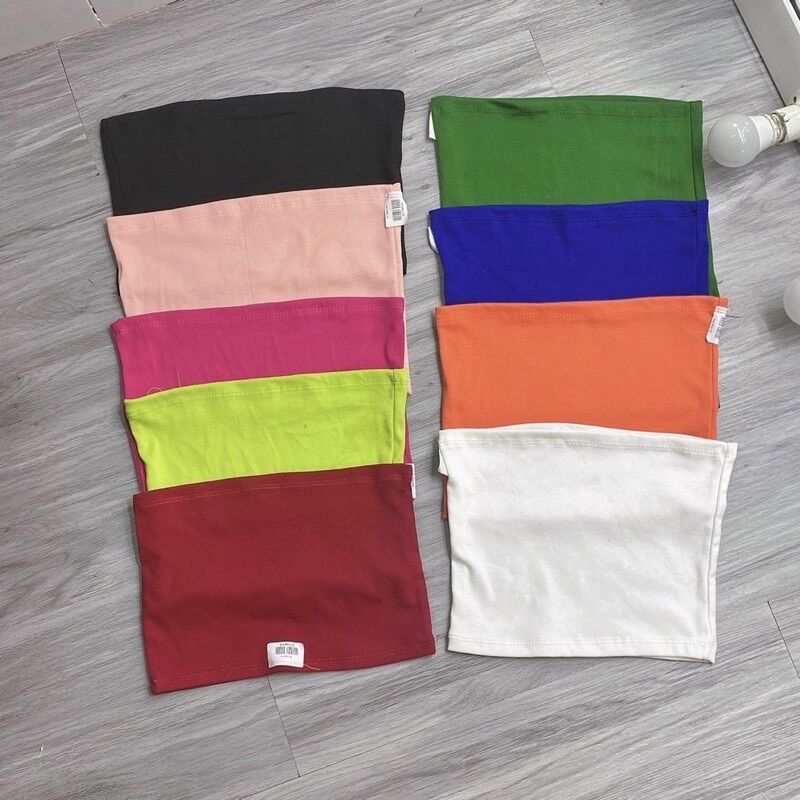 Áo ống thun croptop - hình sàn chụp thật