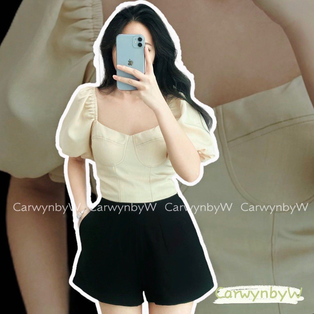 CarwynbyW - Áo Cúp Ngực Tay Phồng (Hebe Top)
