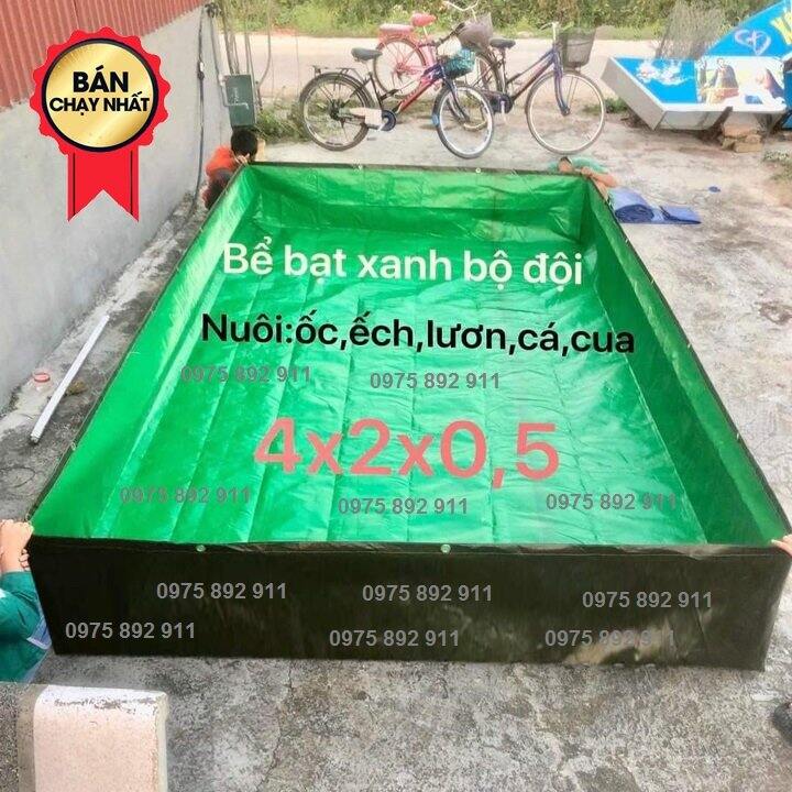Bể bạt nuôi ốc , ếch cá , xanh bộ đội