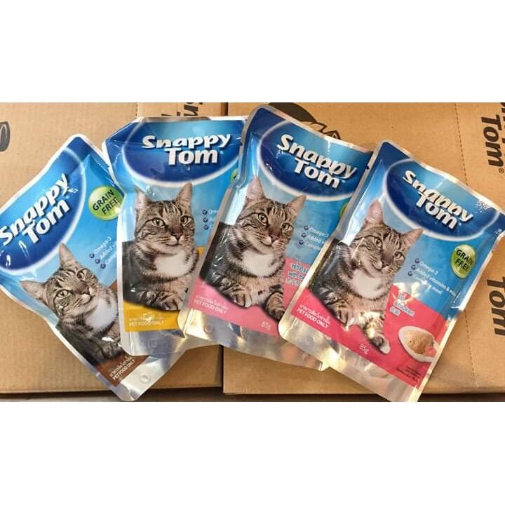 Pate mèo Snappy Tom 85g đủ vị