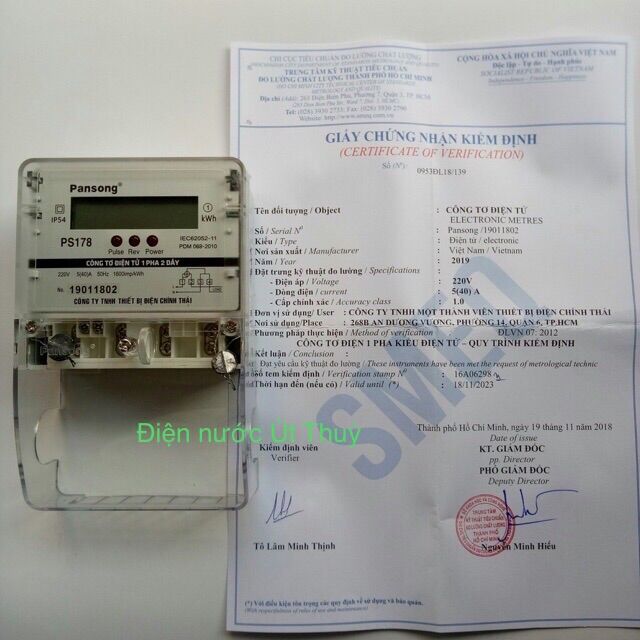Công tơ điện tử 1 pha Pansong PS178