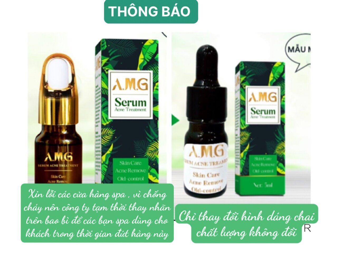 Tinh chất bay mụn 7 ngày cấp tốc amg