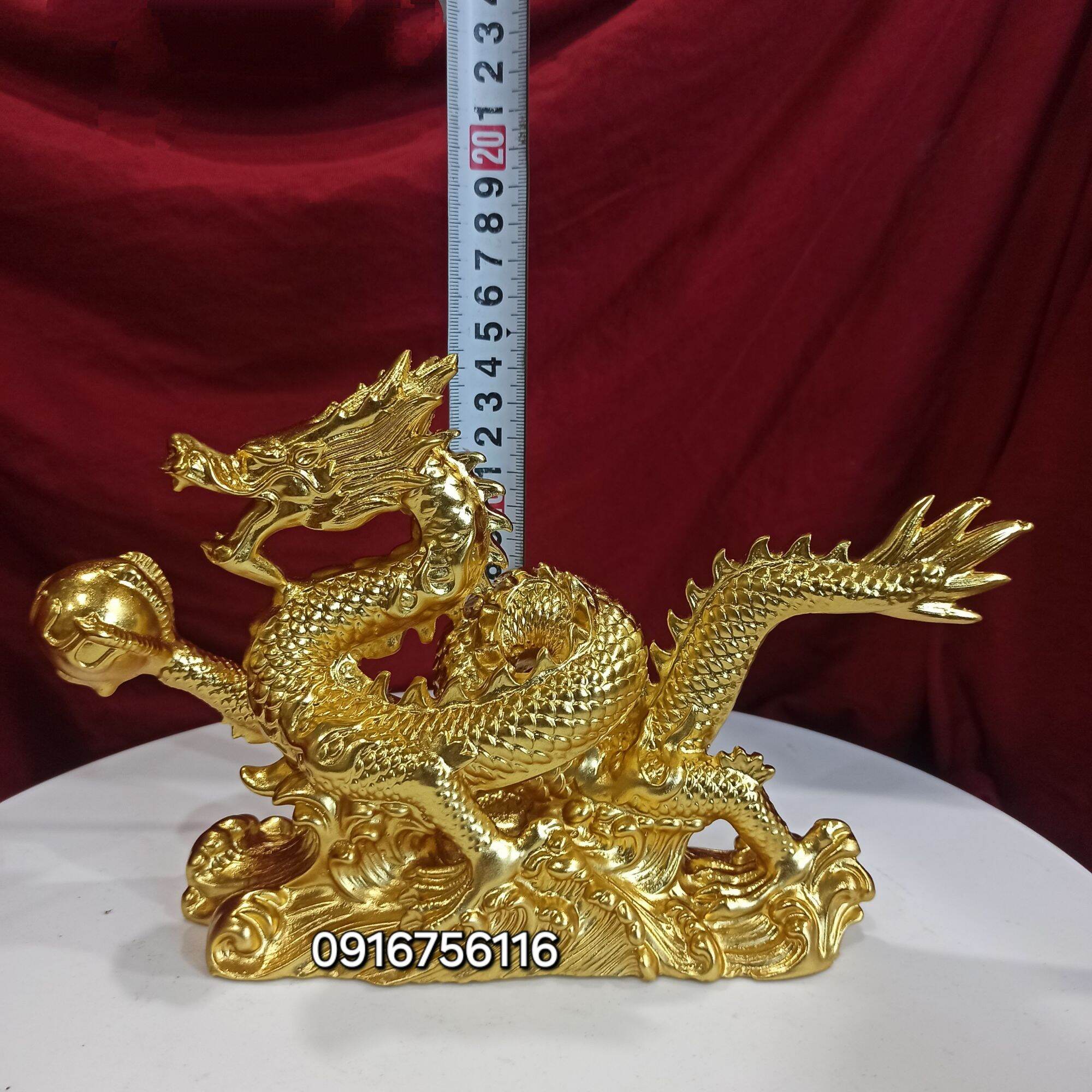 Tượng rồng dát vàng ôm ngọc như ý bằng đồng, Tượng rồng ôm ngọc bằng đồng