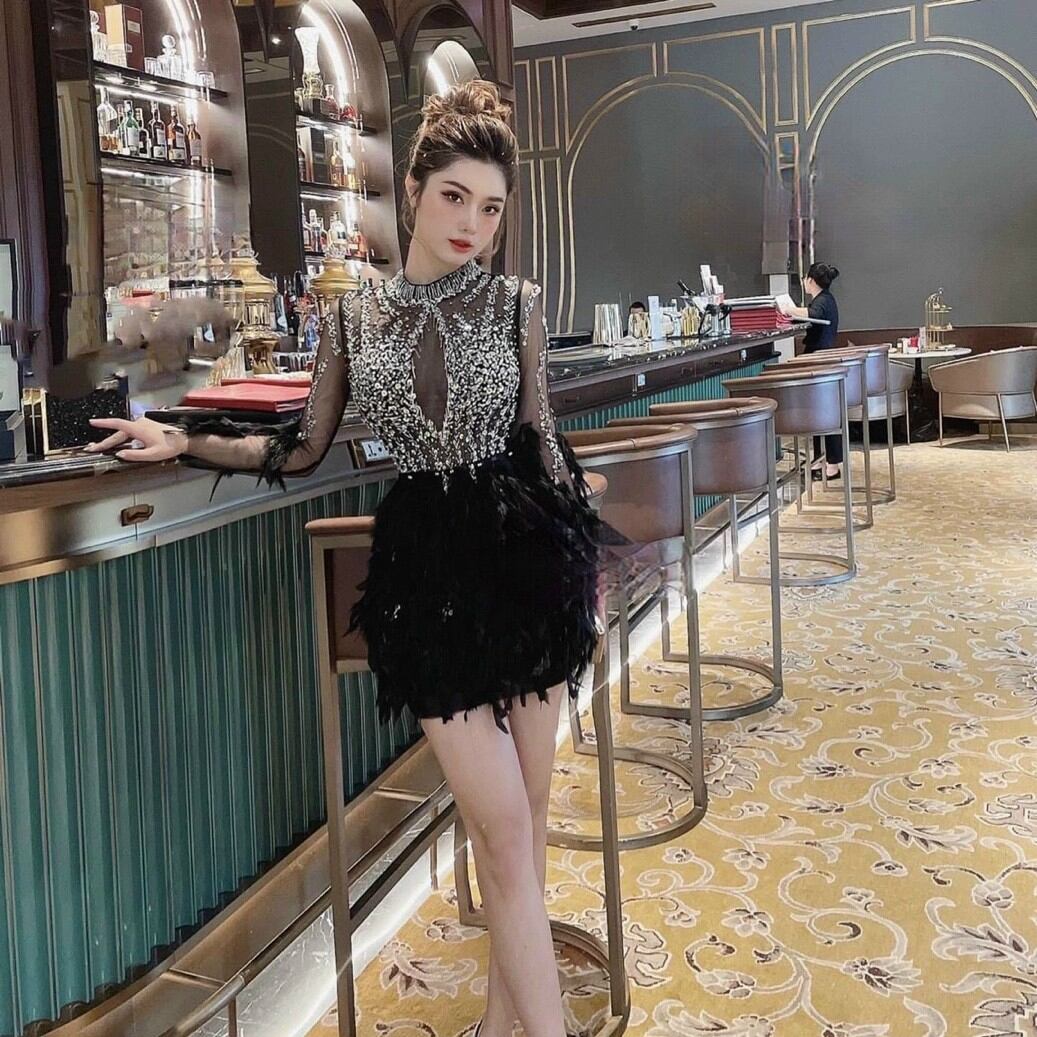 ĐẦM BODY LÔNG KẾT TAY DÀI
