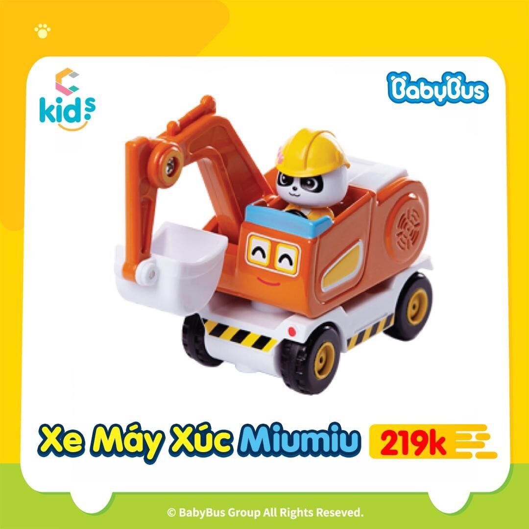 Xe máy múc miu miu baby bus