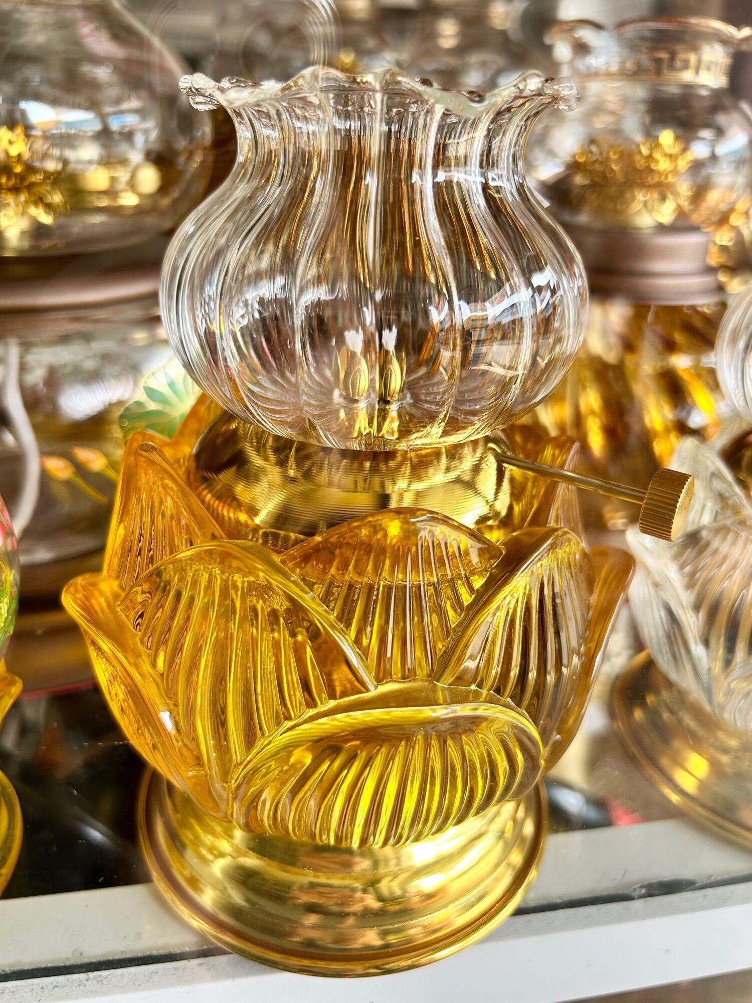 ĐÈN DẦU LƯU LY - ĐÈN DẦU CÁT TƯỜNG - ĐÈN THẮP DẦU CÁT TƯỜNG
