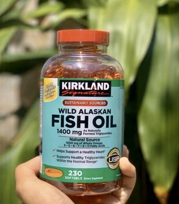 HCM HSD 12 2024 Dầu Cá Kirkland Signature Wild Alaskan Omega Fish Oil