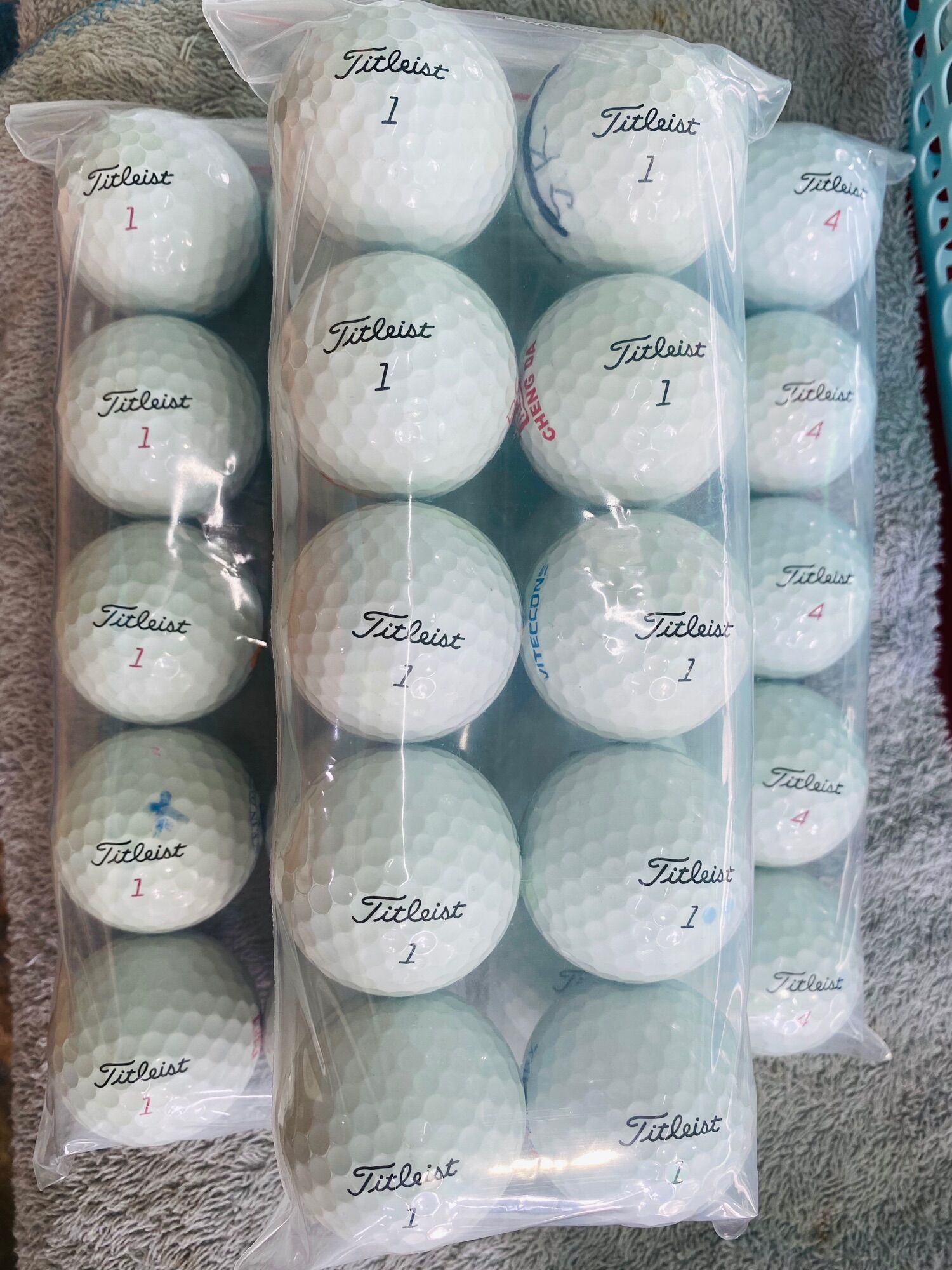 Bóng golf titleist pro_v1  pro_v1x chính hãng (Combo 10 quả)