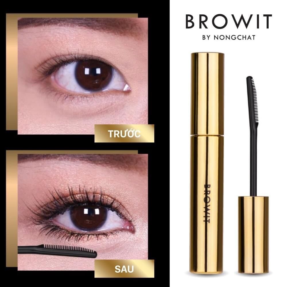 Chuốt mi dài tơi Mascara Nongchat Browit