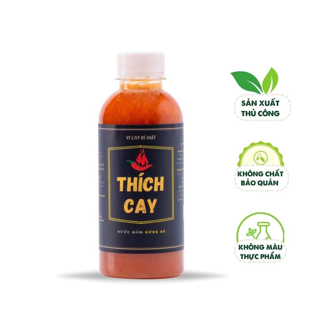 Nước sốt gừng sả Thích Cay - chai 250ml