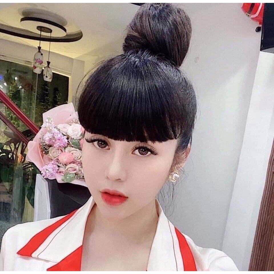 tóc búi phồng cao cấp