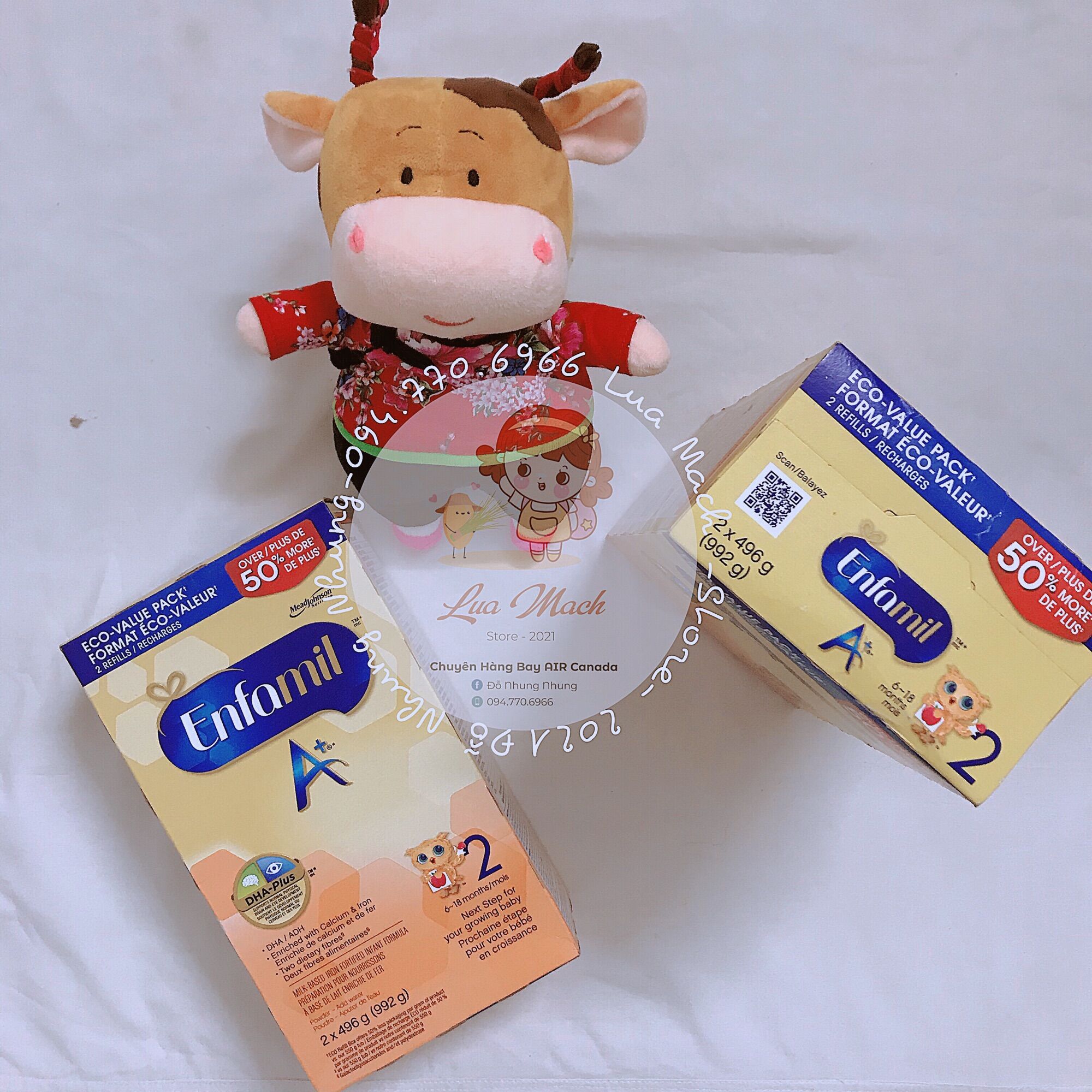 Sữa ENFAMIL A+ số 2 hộp giấy 992g Canada🇨🇦 (Hàng bay air 100%)
