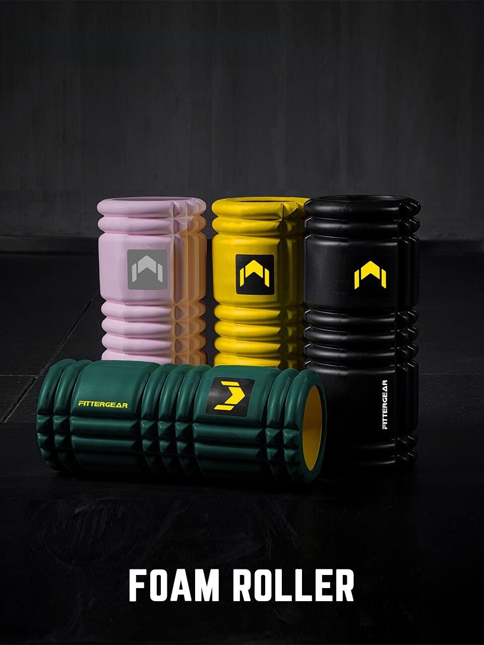 FitterGear Foam Rollers Dụng Cụ Tập Yoga Dụng Cụ Tập Thể Dục Dụng Cụ Giảm Cân Dụng Cụ Mát-xa Cơ Bắp Dụng Cụ Thể Dục