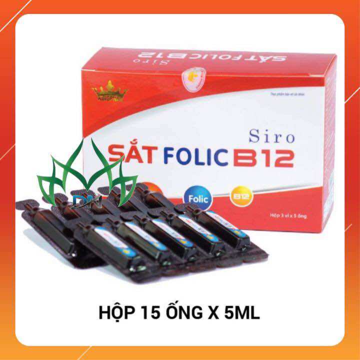 Siro Sắt folic B12 Kingphar - Không tanh, không táo bón