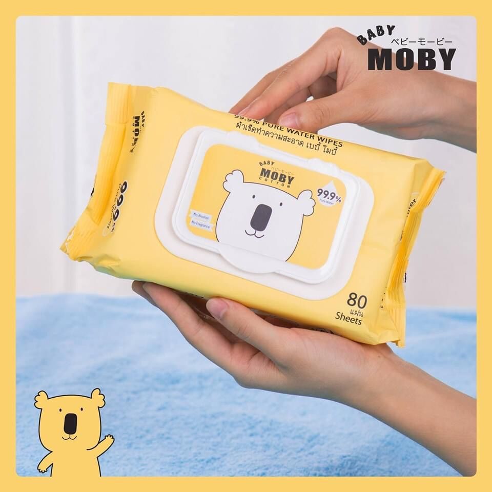 KHĂN ƯỚT TINH KHIẾT MOBY THEO MẸ 24.24H