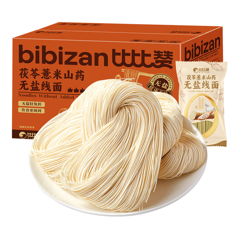 BIBIZAN | Mì Không Muối Đặc Biệt Fujian với Poria, Yacon và Sơn Dược Nấu Nhanh Gói Đơn Lẻ