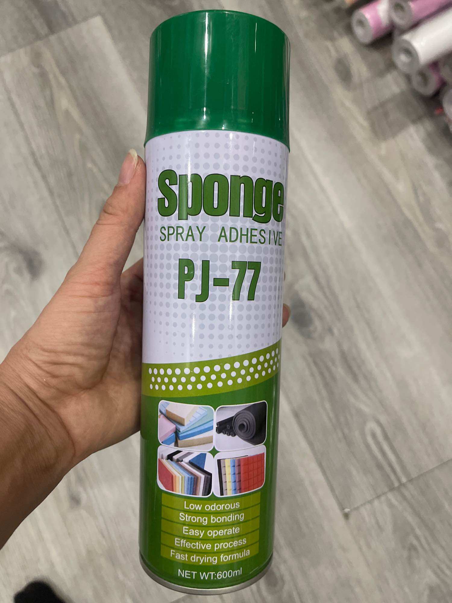 keo xịt đa năng dán xốp pj77