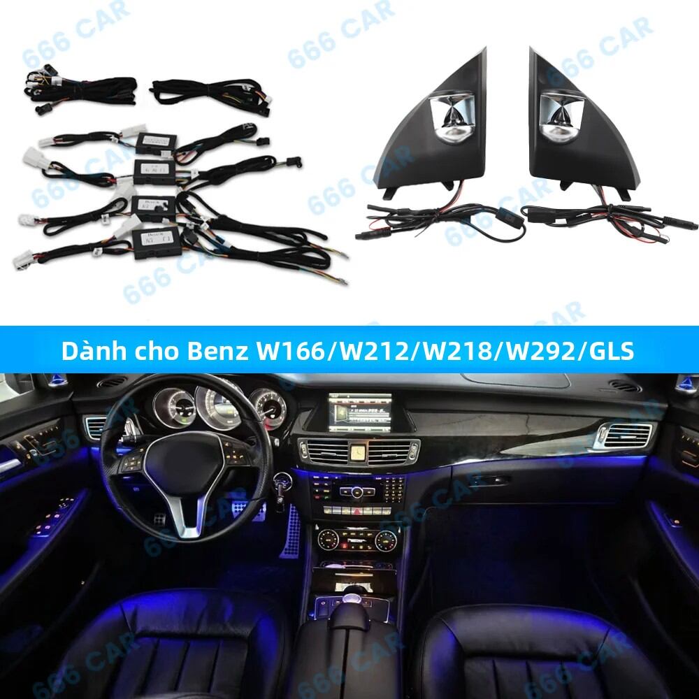 Nâng Cấp 3 Màu Sắc Cáp Đèn Xung Quanh Cho Mercedes Benz W166 W218 W292 W212 W221 GLE 12/64 Đèn Cáp Trang Trí LED Giá 5,393,000 Đồng*Miễn phí vận chuyển