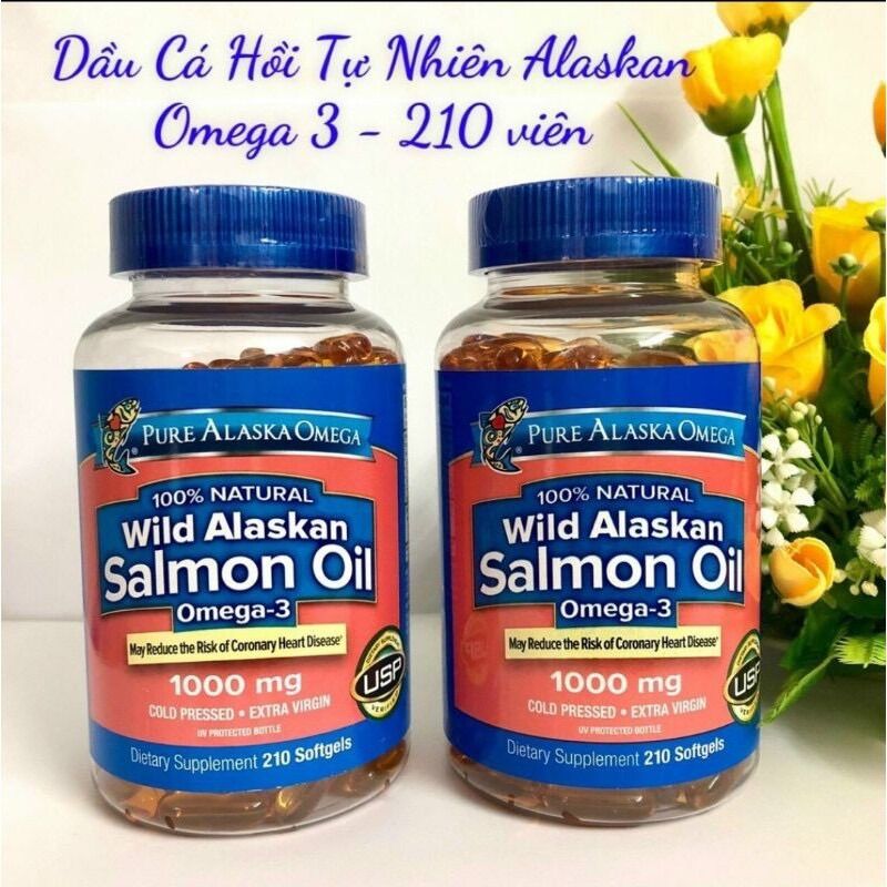 Wild Alaskan Salmon_Oil 210 viên Mỹ