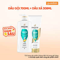 Combo Dầu Gội Pantene Smooth & Sleek 700 Ml & Dầu Xả Pantene Smooth & Sleek 308Ml