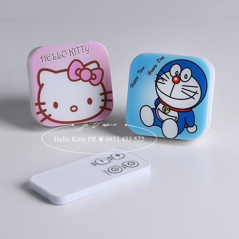 Đèn ngủ có điều khiển từ xa remote Hello Kitty - Doremon Doraemon